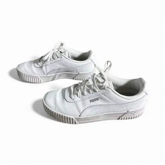 Puma SoftFoam White Leather Sneakers Women’s 8.5 – Casual Comfort - Picture 5 of 7